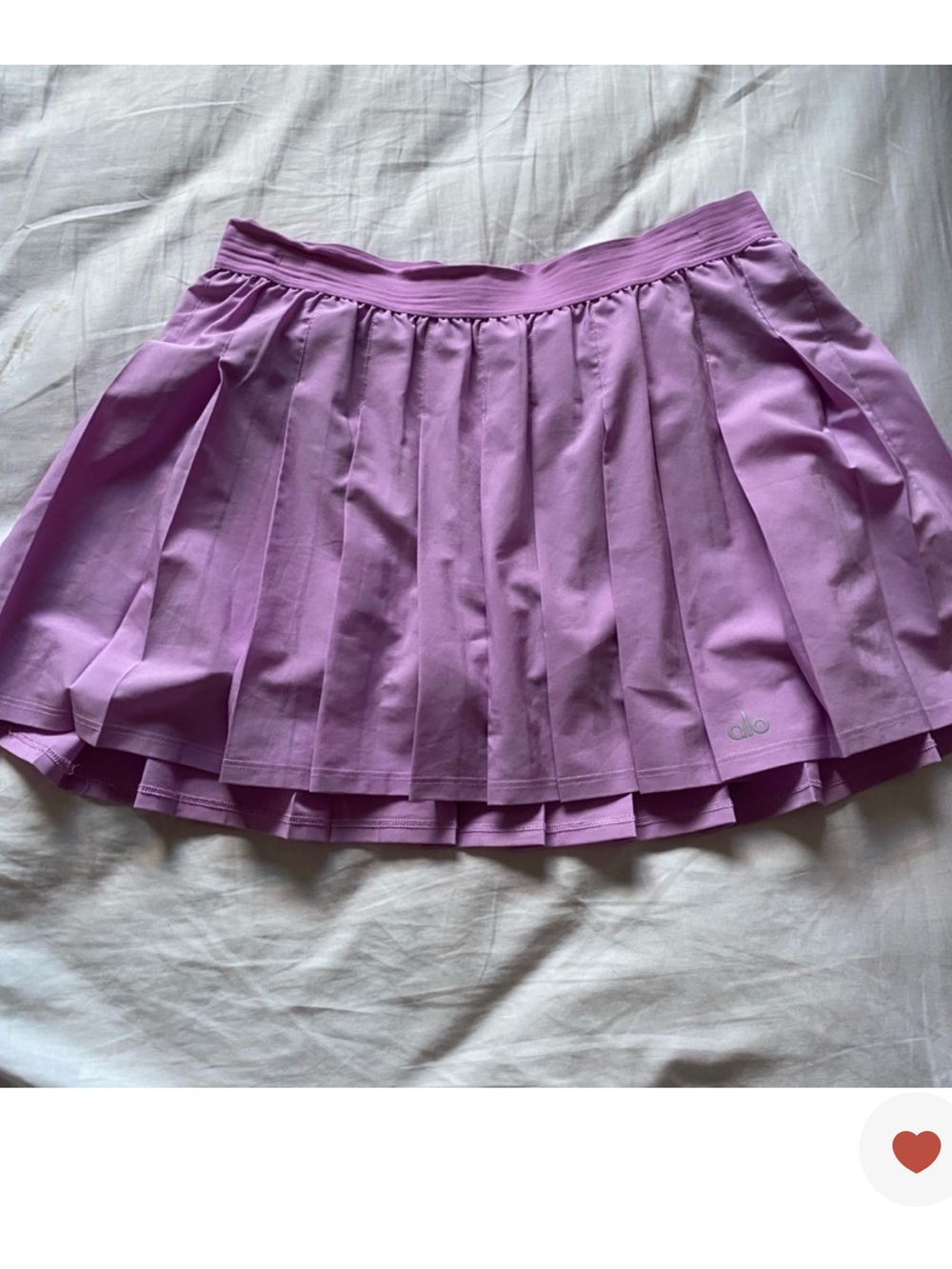 ALO Yoga Active Lilac Pleated Tennis Skirt